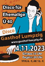 Gasthof Lumpzig Disco fuer Ehemalige UE40